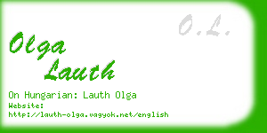 olga lauth business card